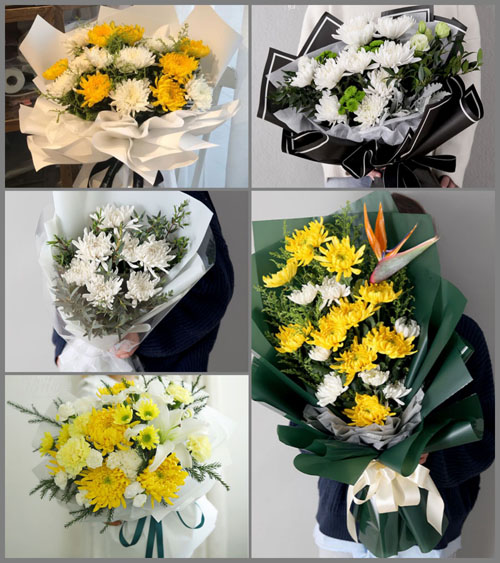 广东珠海市金湾区三灶镇白事花束代送